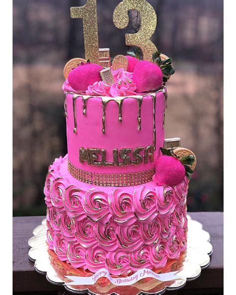Pretty In Pink For A 13th Bday 💕 Sweet 16 Birthday Cake 13 Birthday Cake Roblox Birthday Cake