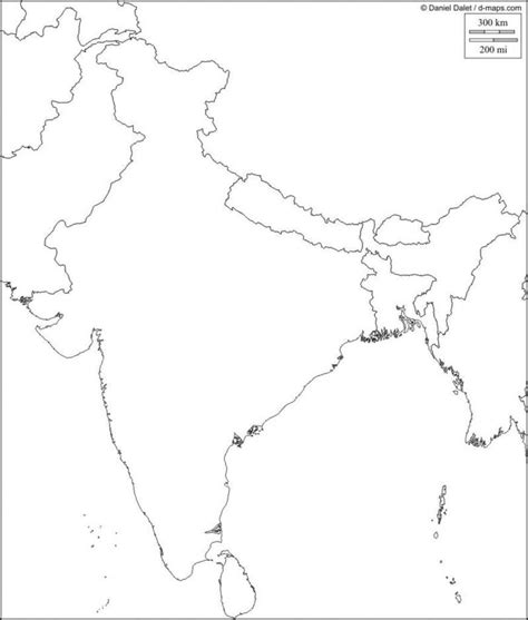 Royalty Free Printable Blank India Map With Administrative