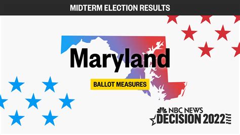 Live Maryland Ballot Proposition Election Results 2022 Nbc News