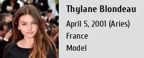 Thylane Blondeau Height Weight Size Body Measurements Biography Wiki Age
