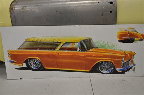 Sold 1955 Chevy Nomad Project Rs Chassis Dayton Wires Designed By
