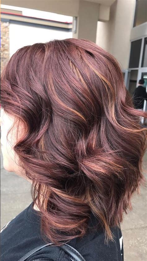 Copper Highlights On Dark Hair Hair Color Highlights Dark Hair With