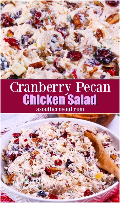 Cranberry Chicken Salad Pecan Chicken Salads Chicken Salad Recipes Salad Chicken Chicken