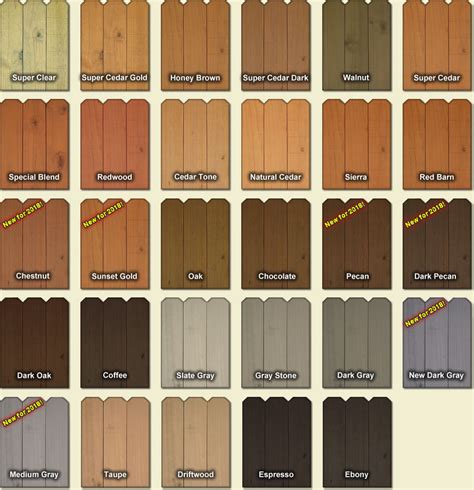 Wooden Fence Colors