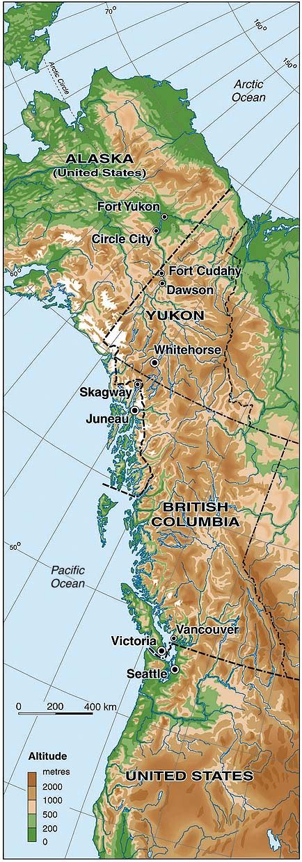 Map Of West Coast Of Canada And Usa Map Poin