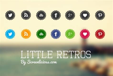 Free Little Retros Social Media Icons Titanui
