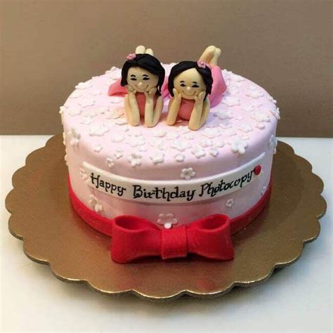 Birthday Cake For Twin Sisters Birthday Card Message