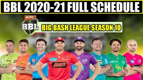 Big Bash League 2020 21 Schedule Time Table Team Squad All Detail