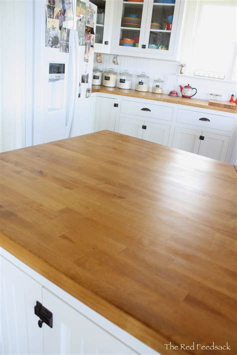Waterlox on maple butcher block. The Red Feedsack: Update On Butcher Block Countertops!