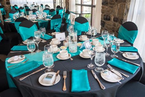 Jennifer And Cody Are Married Teal Wedding Decorations