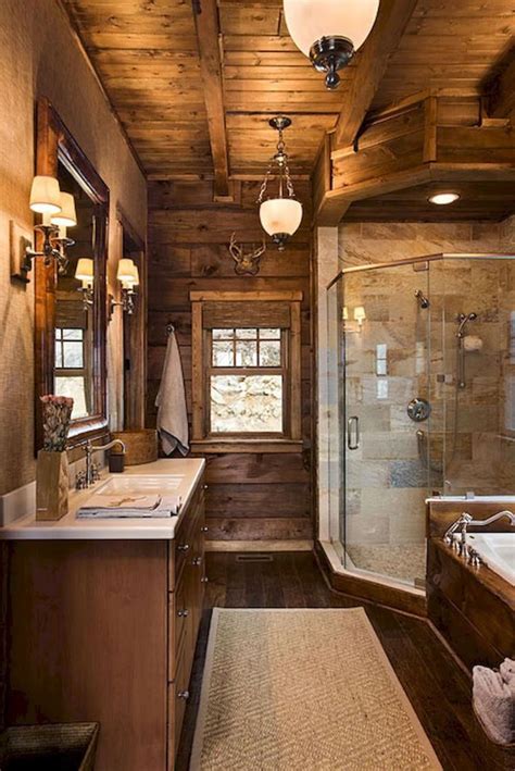 30 Rustic Bathroom Remodel Ideas Log Homes Cabin Homes
