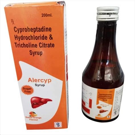 Cyproheptadine Syrup 200ml For Clinic Packaging Type Bottol At Rs