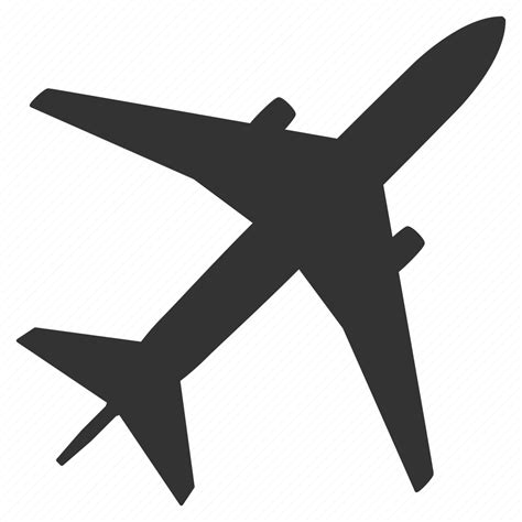 Jet Plane Airplane Flight Transportation Fly Shipping Icon