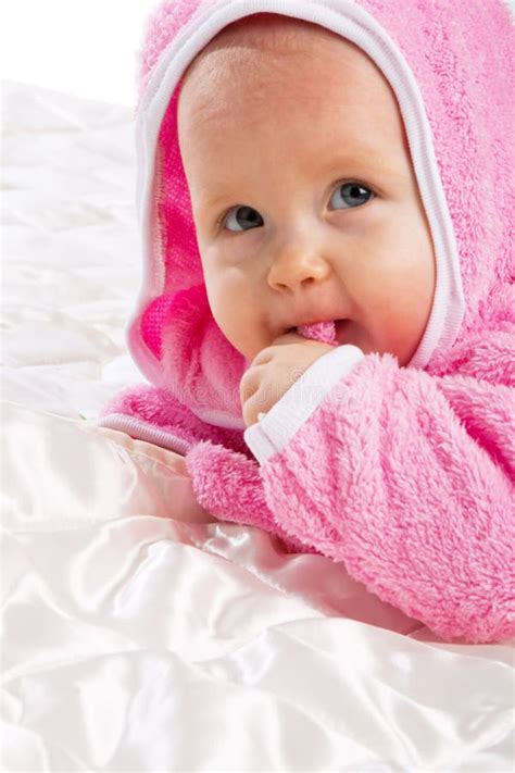 Portrait Of A Cute Little Baby Stock Photo Image Of Casual Adorable