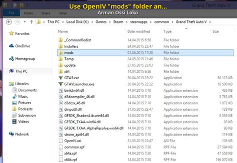 Use Openiv Mods Folder And Keep Original Files Grand Theft Auto V