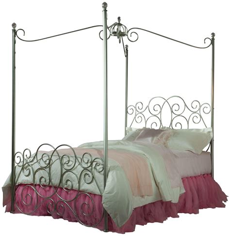 Full Metal Canopy Bed With Clear Post Finials By Standard Furniture Wolf And Gardiner Wolf