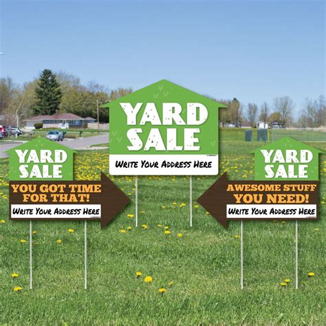Big Dot Of Happiness Yard Sale Signs Yard Sign With Stakes Double