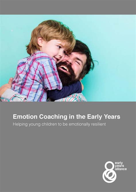 Emotion Coaching In The Early Years Early Years Alliance
