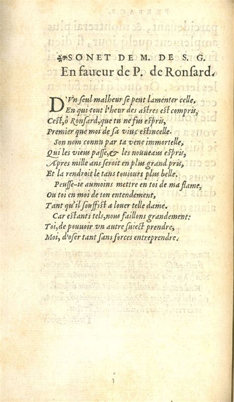 Les Amours De Pierre De Ronsard Paris 1553