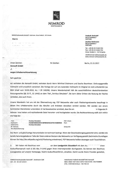 Abmahnungen müssen grundsätzlich nicht unterschrieben werden. Abmahnung