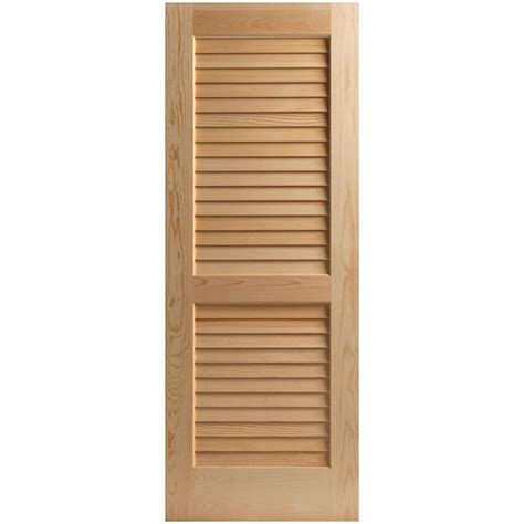Masonite 36 In X 80 In Plantation Smooth Full Louvered Solid Core