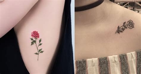 Pink rose with skulled petals. Mytattooland.com: Small Rose Tattoos!
