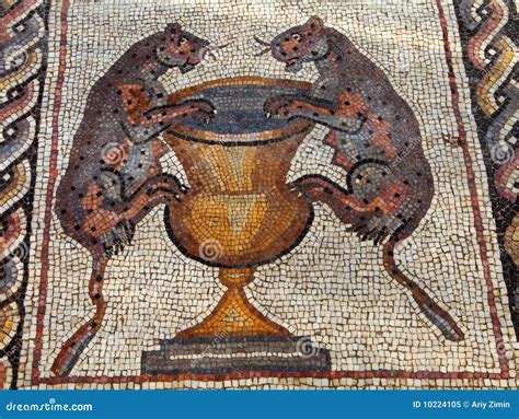 Mozaika Rzymska Obraz Stock Obraz Złożonej Z Figurki 10224105