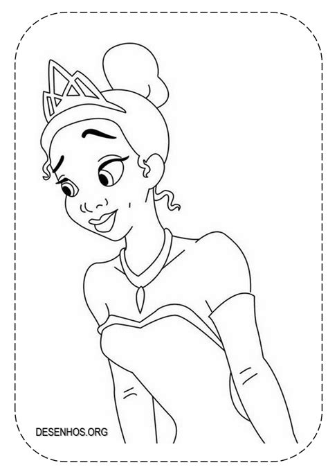 A Princesa E O Sapo Para Colorir E Imprimir Disney Princess Coloring
