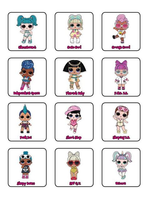 Lol Surprise Doll Bingo Digital Download Includes 12 Bingo Etsy Con