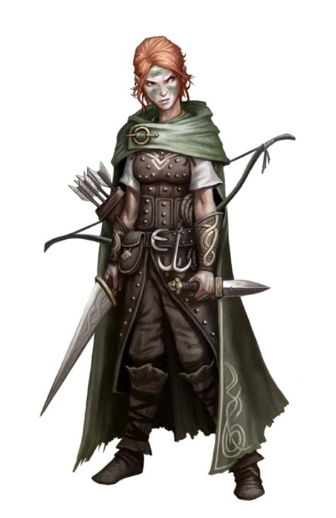 Female Human Rogue Pathfinder PFRPG DND D D D Fantasy Dungeons Dragons Characters