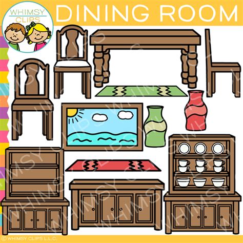All images are free for personal use only. Pieces of a Dining Room Clip Art , Images & Illustrations ...