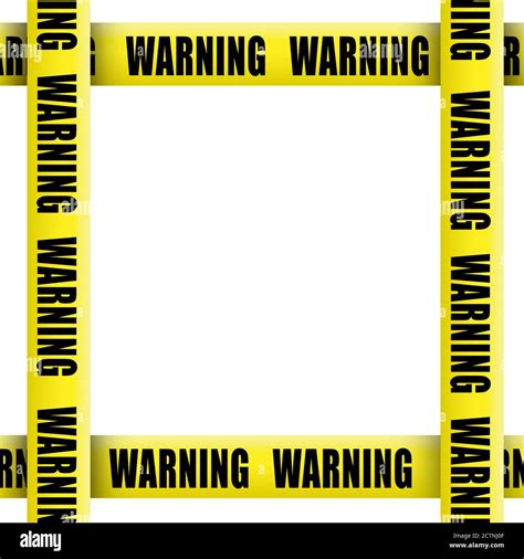 Warning Tape Frame Stock Photo Alamy