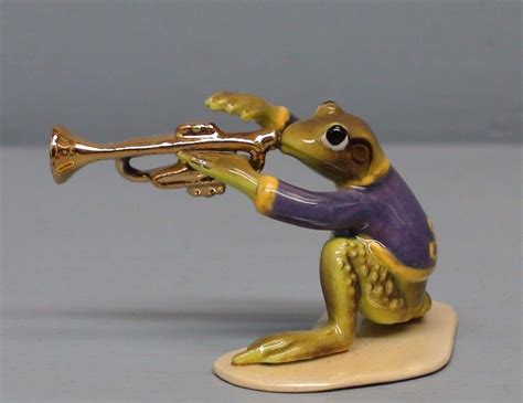 Retired Hagen Renaker Specialty Frog Playing Trumpet Ebay