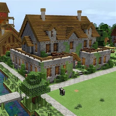 Mini Mansion Minecraft Mansión De Minecraft Arquitectura Minecraft