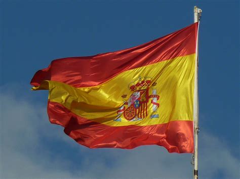 Gambar Langit Simbol Spanyol Bendera Merah Berdebar Warna