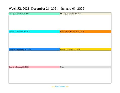 2022 Planning Calendar Printable