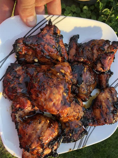 Homemade Hoisin Bbq Glazed Chicken Thighs Rfood