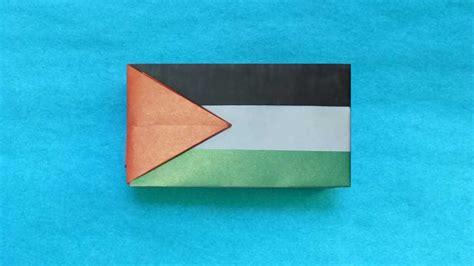 Stop Motion Origami Flag Of Palestine 🇵🇸 Gilad Aharoni Youtube