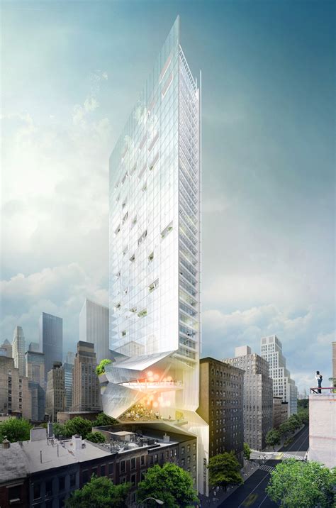 Proposal For New York Skyscraper Cantilevers Lobby Over