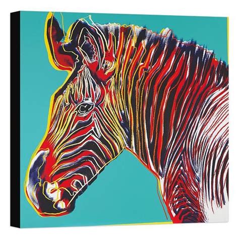 Andy Warhol Grevys Zebra Canvas Wall Art Framed Print Etsy Andy