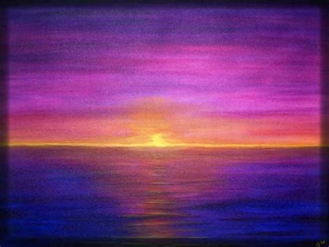 And Purple Sunset Painting Sunset Painting Easy Sunset Painting Acrylic
