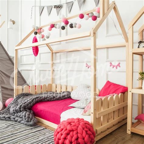 Babies may be transitioning to only one nap in the afternoon, so bedtime may need to move earlier for a while. Children bed TWIN size Montessori bed Floor bed Children ...
