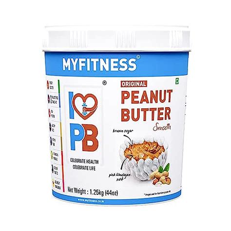 Myfitness Original Peanut Butter Smooth 1250g 21g Protein To Boost Energy Tasty And Healthy