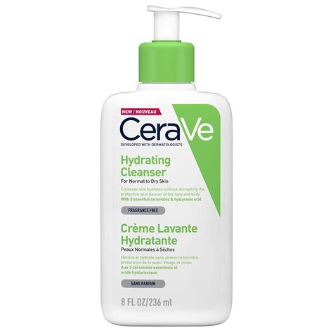Cerave Hydrating Cream To Foam Cleanser For Normal To Dry Skin 236ml