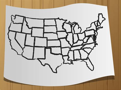 United States Map Drawing At Getdrawings Free Download