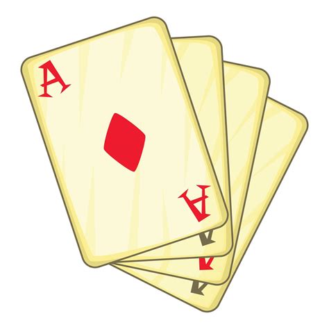 Four Aces Playing Cards Icon Cartoon Style 14702204 Vector Art At Vecteezy