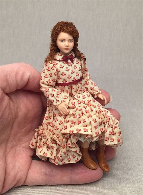 miniature porcelain dollhouse doll in 1 12 or by lillislittles dolls house figures victorian
