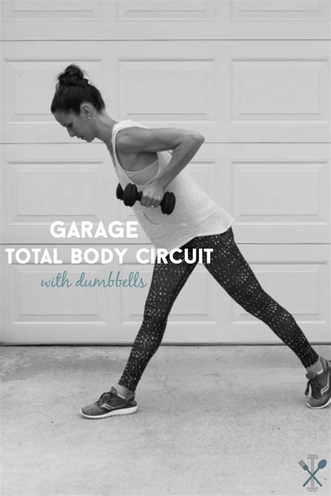 Garage Total Body Circuit With Dumbbells