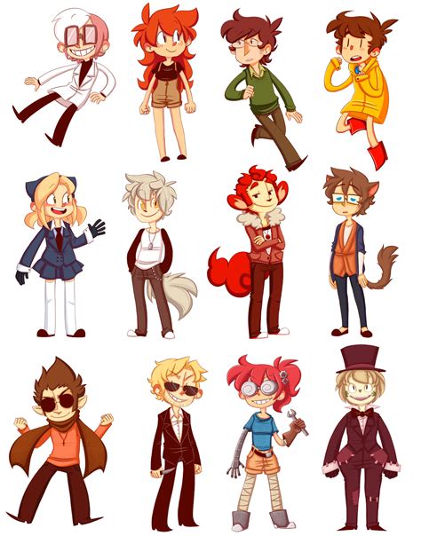 Original Character Stickers By Nnkcomicrelief On Deviantart