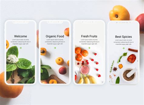 Splash Screens For Grocery Online E Commerce App Food App Grocery